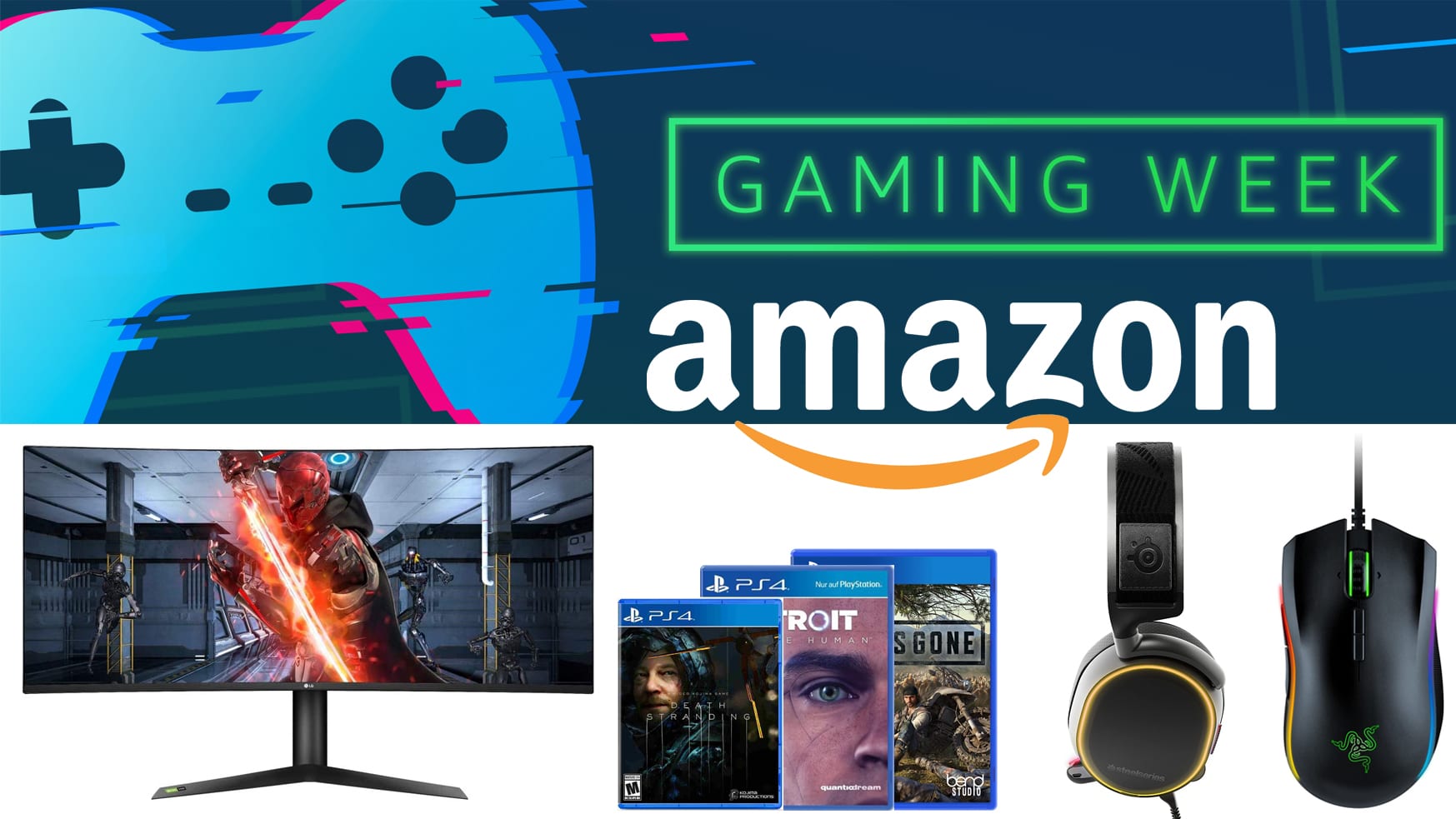 Gaming Week bei Amazon günstige Spiele Konsolen Hardware