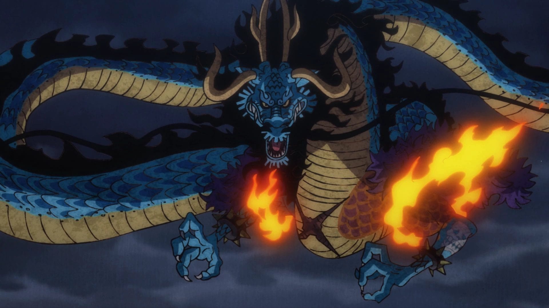 One Piece, Anime, Kaido, Drachenform