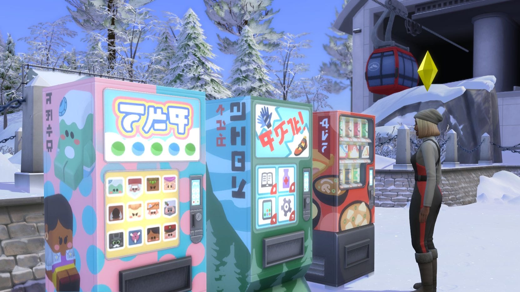 Sims 4 Schneeparadies Verkaufsautomaten