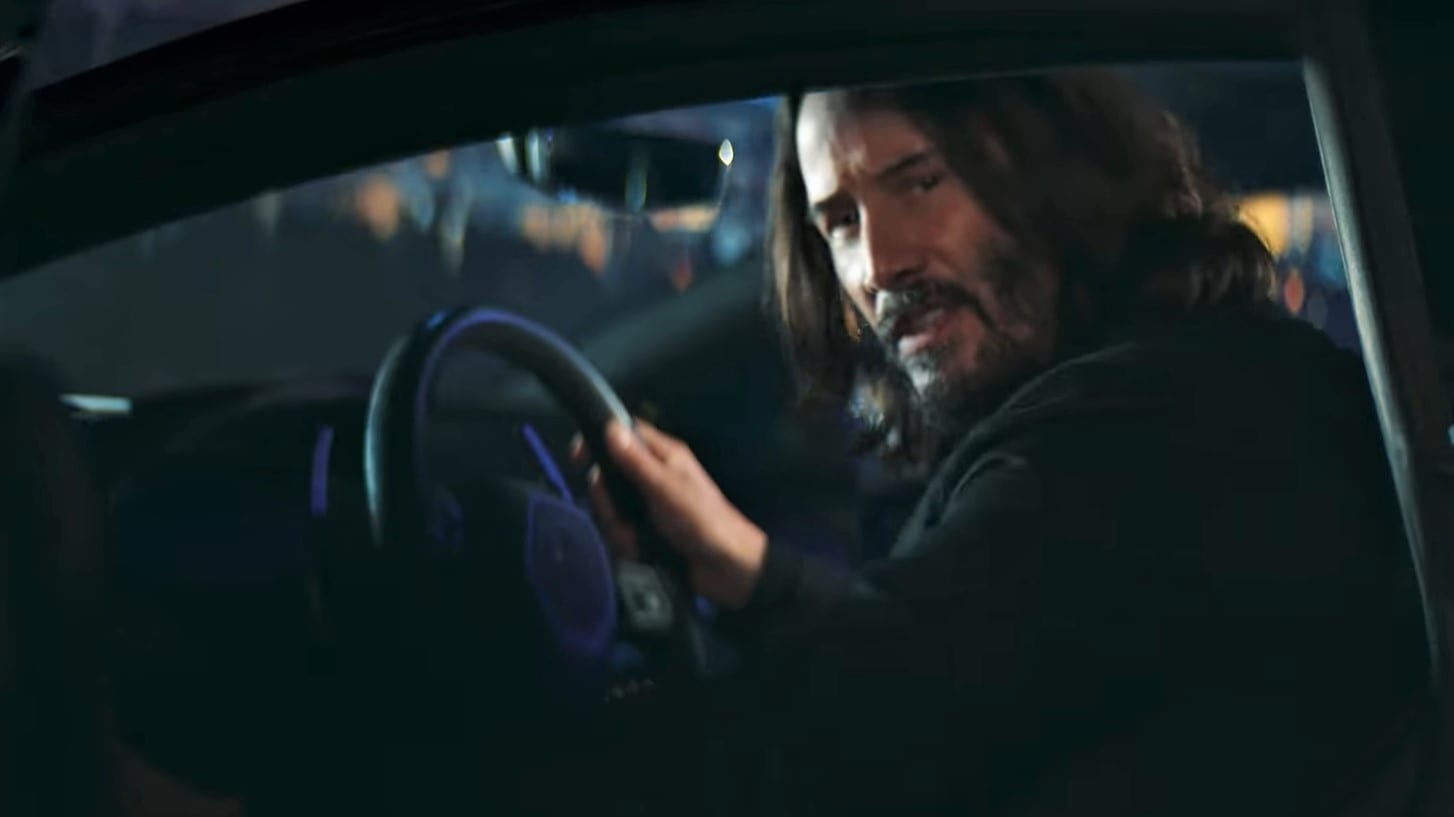 Cyberpunk 2077 Werbespot Keanu Reeves