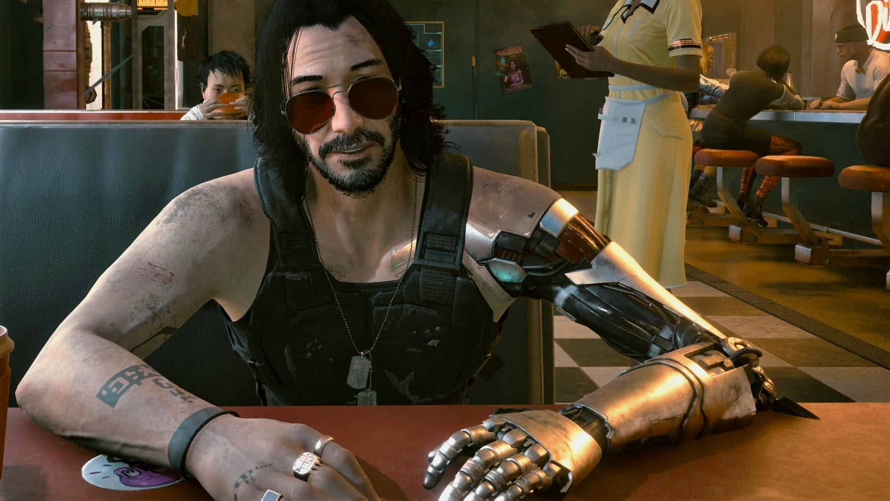 Johnny Silverhand Cyberpunk 2077 Prothese