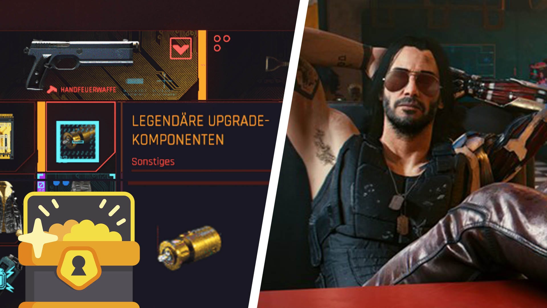 Cyberpunk 2077 - Legendäre Komponenten und Waffen