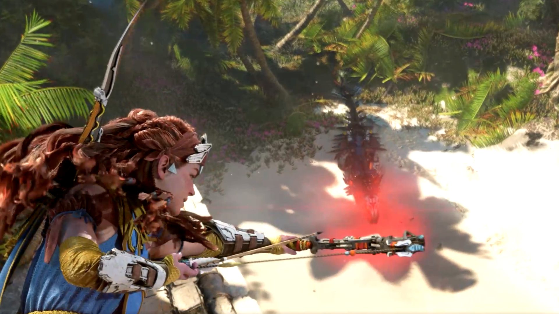 Aloy in neuem Gameplay-Clip zu Horizon 2 Forbidden West.