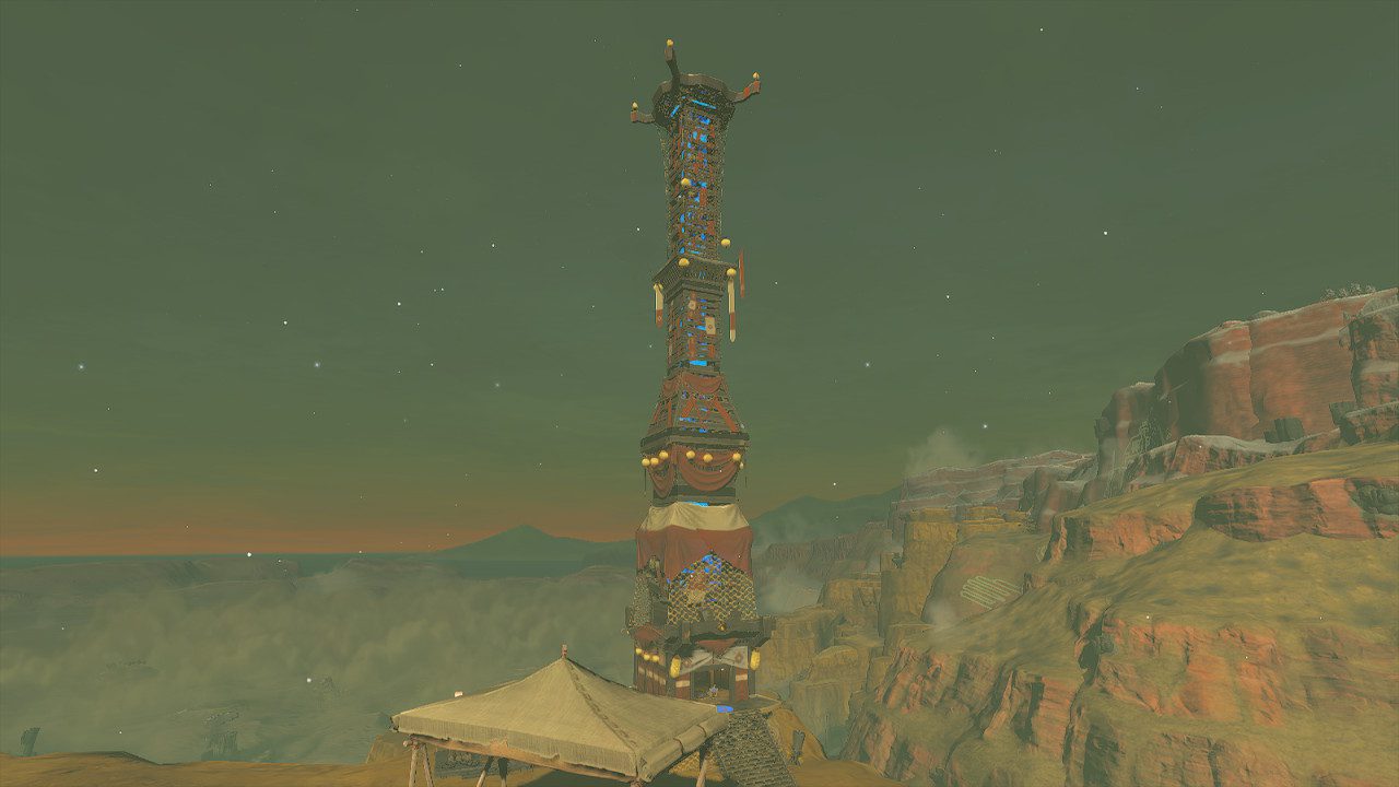 Den Turm in Gerudo-Tal in Zelda Tears of the Kingdom erreichen, so geht´s