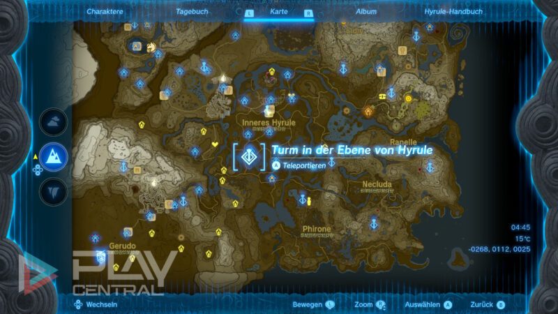 Alle Türme aktivieren: Turm in der Ebene von Hyrule