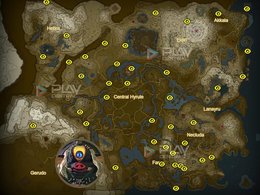 Alle Hinox Locations Auf Einer Karte Fundort Und Kampftipps TotK   Hinox Locations In Totk 2 Zelda 1030x773 